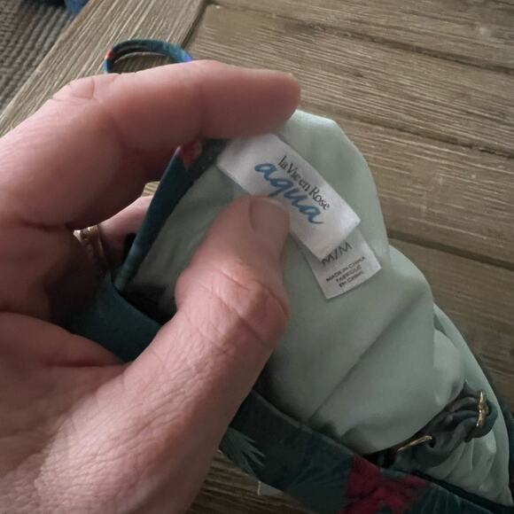 La Vie En Rose Parrot Print High Leg Triangle‎ Bikini Bathing Suit. - Picture 12 of 13